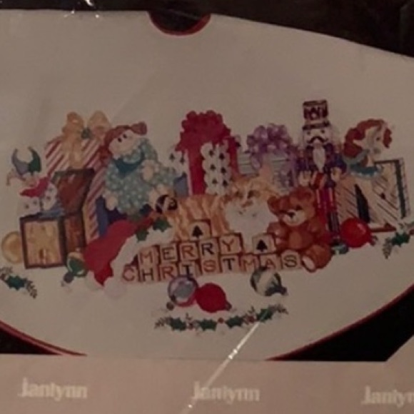 Janlynn Christmas Tree Cross-stitch Skirt Kit - Picture 1 of 6